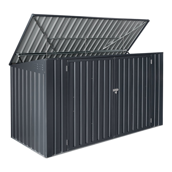 [en.casa] Containerombouw Grebin staal donkergrijs - 2 varianten