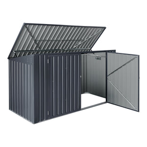 [en.casa] Containerombouw Grebin staal donkergrijs - 2 varianten