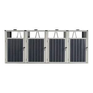 Cache poubelle Tarbek avec porte à poignée gris anthracite [pro.tec]