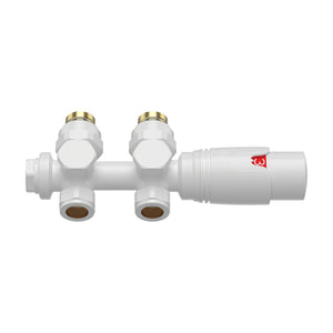 Vanne thermostatique kit multibloc pour radiateur Gloppen laiton [neu.haus]