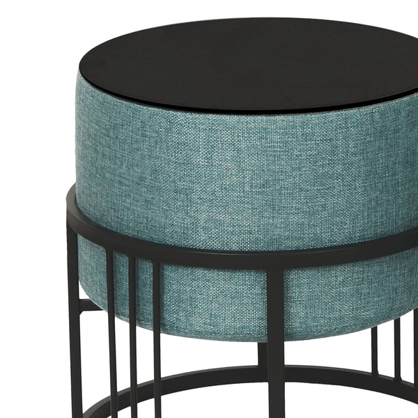 Lot de 2 poufs empilables Tas multifonctionnel [en.casa]