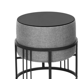 Lot de 2 poufs empilables Tas multifonctionnel [en.casa]