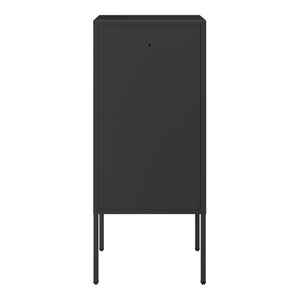 Table de chevet Hausjärvi avec poignée à gauche acier 82 x 35 x 35 cm [en.casa]