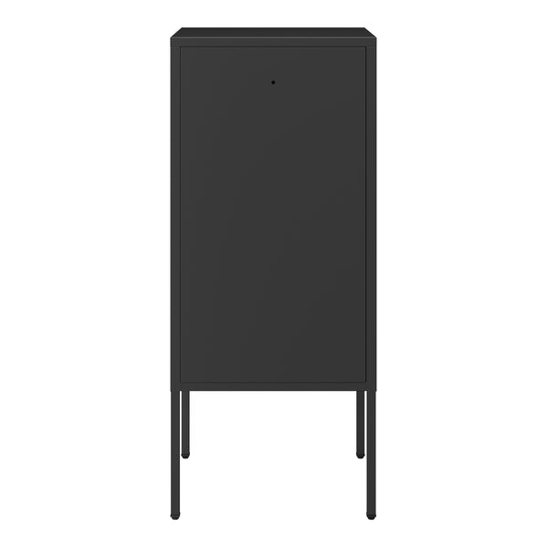 Table de chevet Hausjärvi avec poignée à gauche acier 82 x 35 x 35 cm [en.casa]