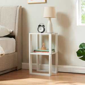 Table d’appoint Thyholm 55x30x30 cm blanc [en.casa] - premiumXL
