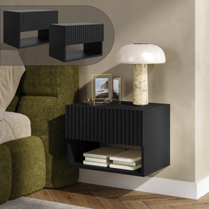 Lot de 2 tables de chevet murales Nand [en.casa]