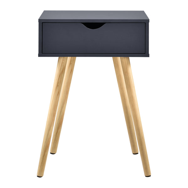 Bijzettafel met lade nachtkastje 60x40x29,5 cm - 3 varianten