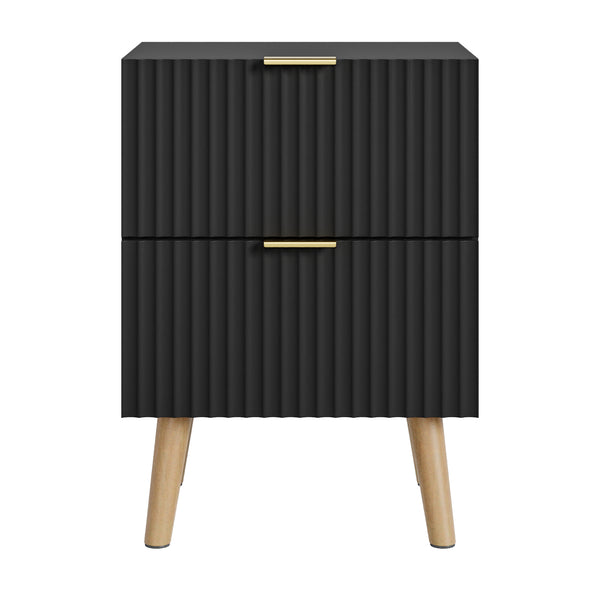 Table de chevet Nand avec 2 tiroirs [en.casa]