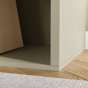 Nachtkast Nand met lade en open vak 55x45x39 cm [en.casa]