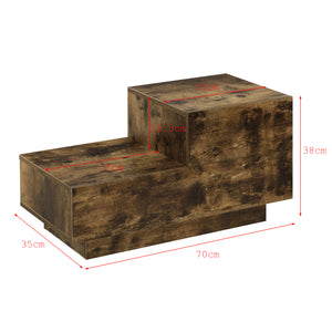 Design nachtkastje Sebokeng rechts met lades 38x70x35 cm - verschillende kleuren