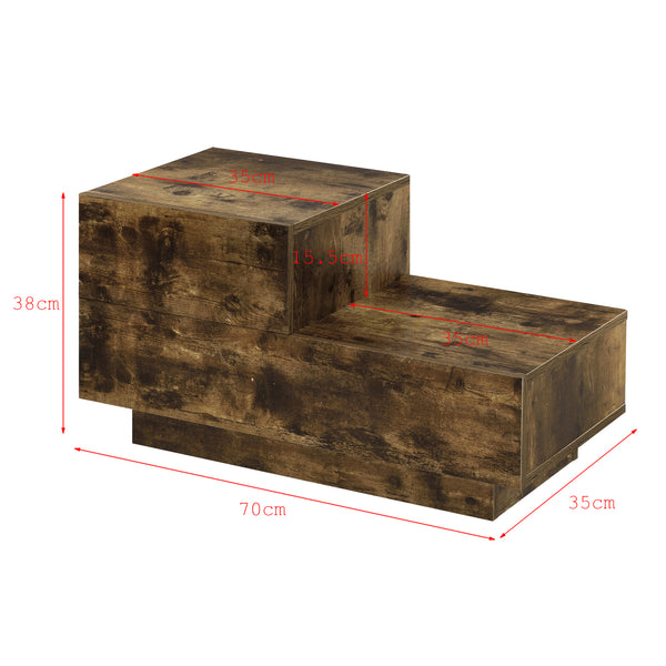 Table de Nuit Sebokeng Petit Tiroir Côté Gauche 38 x 70 x 35 cm [en.casa]