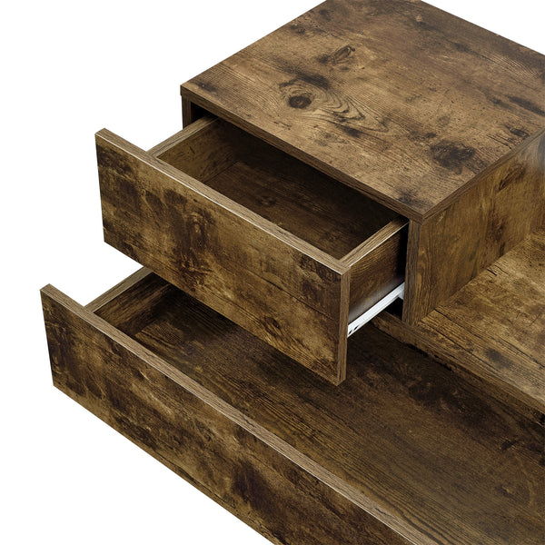 Table de Nuit Sebokeng Petit Tiroir Côté Gauche 38 x 70 x 35 cm [en.casa]