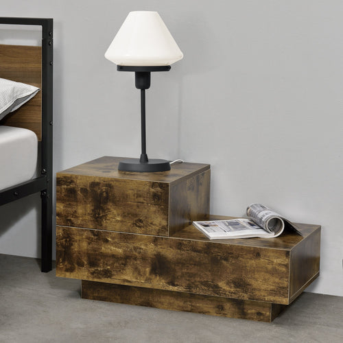 Table de Nuit Sebokeng Petit Tiroir Côté Gauche 38 x 70 x 35 cm [en.casa]