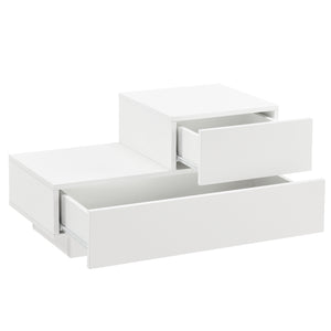 Design nachtkastje Sebokeng rechts met lades 38x70x35 cm - verschillende kleuren