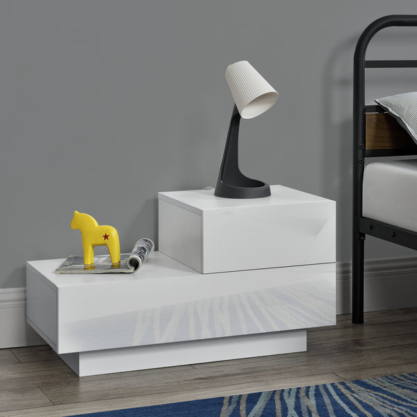 Design nachtkastje Sebokeng rechts met lades 38x70x35 cm - verschillende kleuren