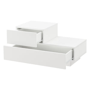 Design nachtkastje Sebokeng links met lades 38x70x35 cm - verschillende kleuren