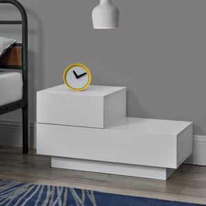 Design nachtkastje Sebokeng links met lades 38x70x35 cm - verschillende kleuren