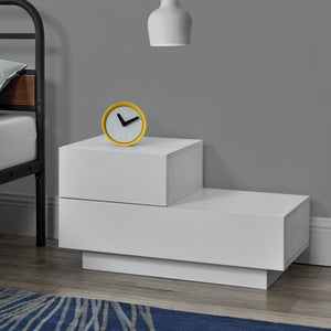 Design nachtkastje Sebokeng links met lades 38x70x35 cm - verschillende kleuren