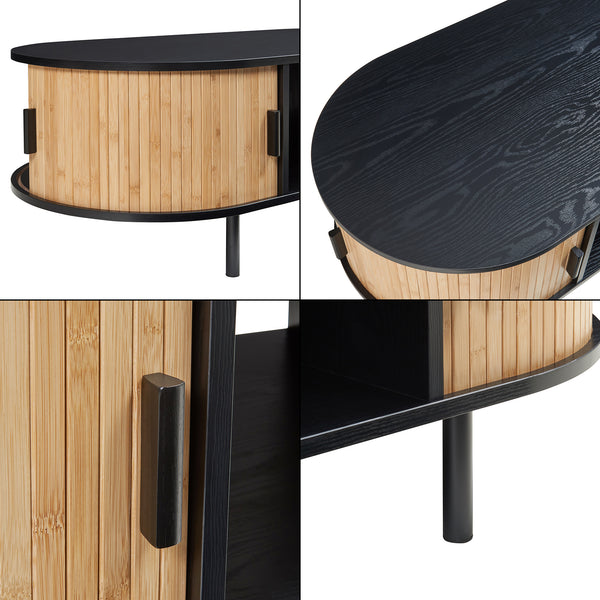 Table basse Tvedestrand 120 x 55 x 40 cm bambou [en.casa]