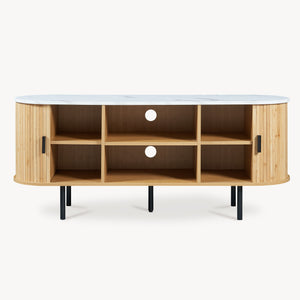 Meuble TV Tvedestrand bamboo 140 x 40 x 55 cm [en.casa]
