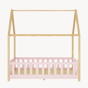 Kinderbed Treviolo met uitvalbeveiliging en matras [en.casa]