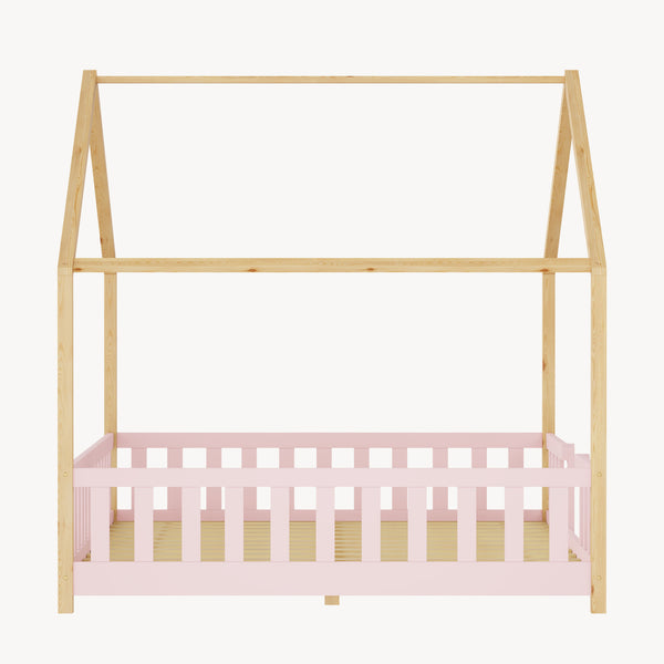 Kinderbed Treviolo met uitvalbeveiliging en matras [en.casa]