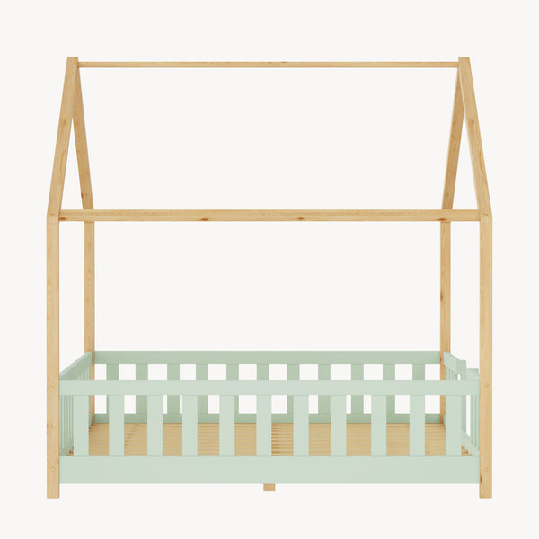 Kinderbed Treviolo met uitvalbeveiliging en matras [en.casa]
