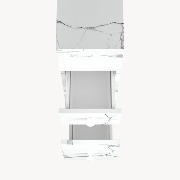 Étagère de salle de bain Broreynna sur roulettes 66 x 15 x 33 cm [en.casa]