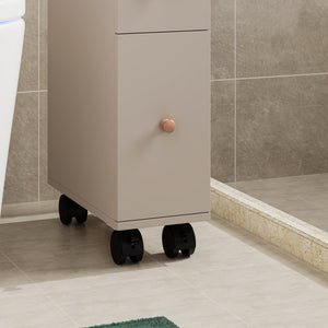 Étagère de salle de bain Broreynna sur roulettes 66 x 15 x 33 cm [en.casa]
