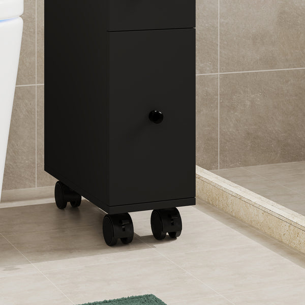 Étagère de salle de bain Broreynna sur roulettes 66 x 15 x 33 cm [en.casa]