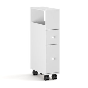 Niches kast op wieltjes Broreynna 66x15x33 cm [en.casa]
