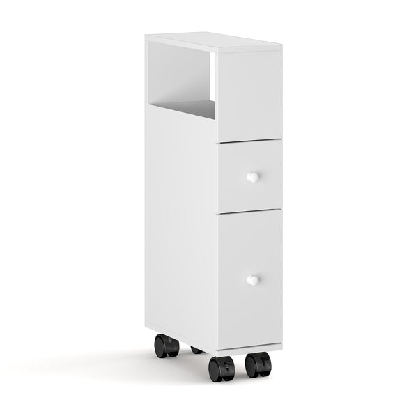 Niches kast op wieltjes Broreynna 66x15x33 cm [en.casa]