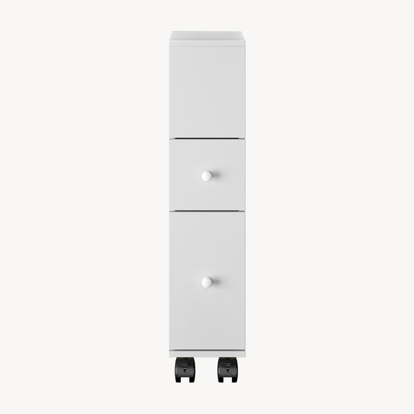 Niches kast op wieltjes Broreynna 66x15x33 cm [en.casa]