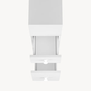 Niches kast op wieltjes Broreynna 66x15x33 cm [en.casa]
