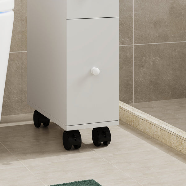 Niches kast op wieltjes Broreynna 66x15x33 cm [en.casa]