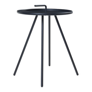 Table d'appoint de jardin Fosen acier 55 x 42 cm [en.casa]