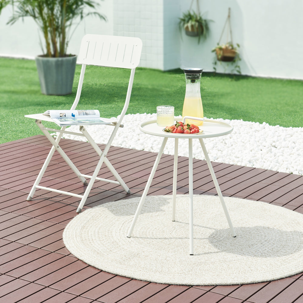 Tuintafel Fosen rond 55xØ42 cm [en.casa]