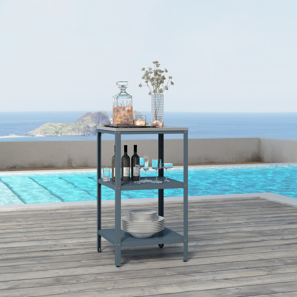 Étagère d'extérieur Bolognano acier 92 x 50 x 50 cm casa.pro