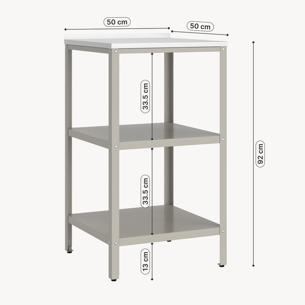 Bijzettafel Bolognano voor buiten 92x50x50 cm casa.pro