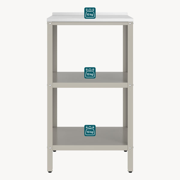 Bijzettafel Bolognano voor buiten 92x50x50 cm casa.pro