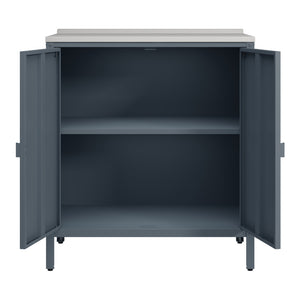 Armoire de jardin Bolognano acier laqué 92 x 80 x 50 cm casa.pro