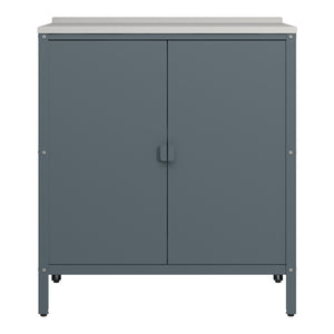 Armoire de jardin Bolognano acier laqué 92 x 80 x 50 cm casa.pro