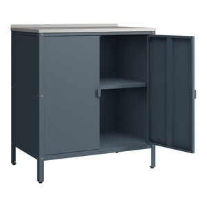 Armoire de jardin Bolognano acier laqué 92 x 80 x 50 cm casa.pro