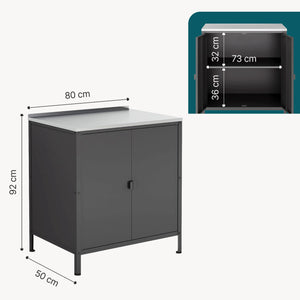 Kast Bolognano voor buiten 92x80x50 cm casa.pro