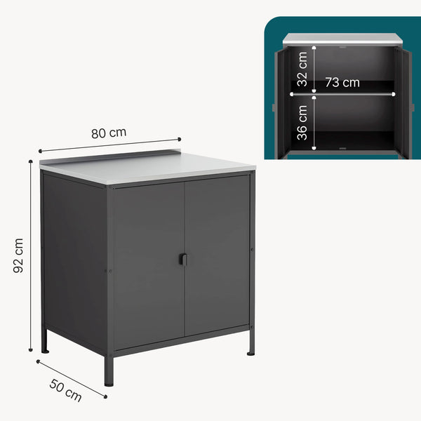 Kast Bolognano voor buiten 92x80x50 cm casa.pro