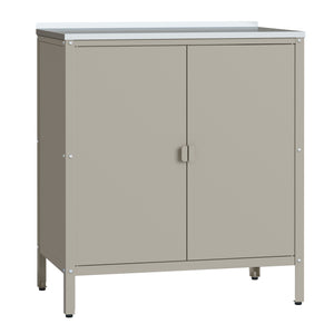 Armoire de jardin Bolognano acier laqué 92 x 80 x 50 cm casa.pro