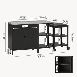 Tuinmeubelset Bolognano - 3-delig casa.pro