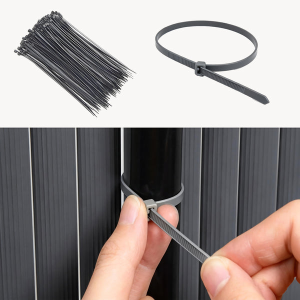 PVC Tuinscherm Cefalu antraciet casa.pro