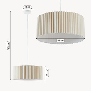Hanglamp Kupimi Ø45 cm Beige [lux.pro]