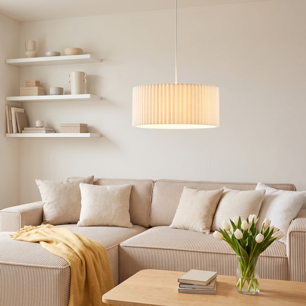 Hanglamp Kupimi Ø45 cm Beige [lux.pro]